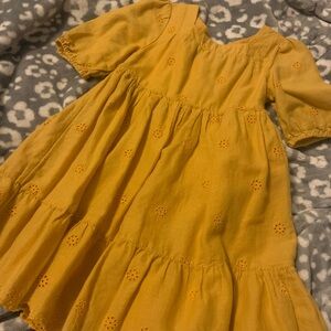 Cat & Jack Mustard Yellow Kids Dress